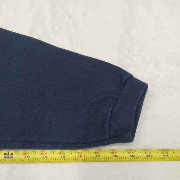 Vintage Cleveland Indians USA Made Majestic Tag Navy Blue Crewneck Size Large - Picture 8 of 9